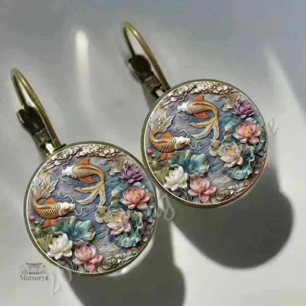 Boucles d'Oreilles Classiques Japonaise Dôme