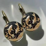 Dôme Boucles d'Oreilles au Style Japonais