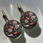 Boucles d'Oreilles Japonaise en Dôme Chic
