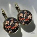 Élégantes Boucles d'Oreilles Dôme Japonaises