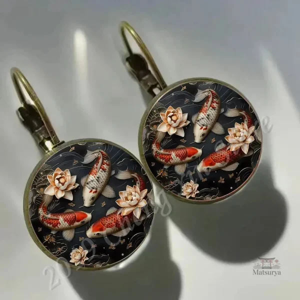 Élégantes Boucles d'Oreilles Dôme Japonaises