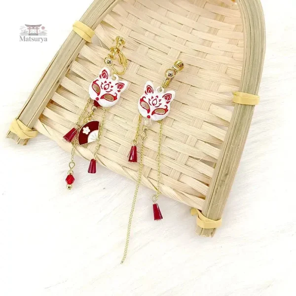 Bijoux japonais uniques en forme de renard
