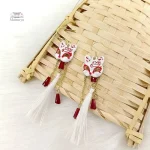 Design de boucle d'oreille inspiré du folklore japonais