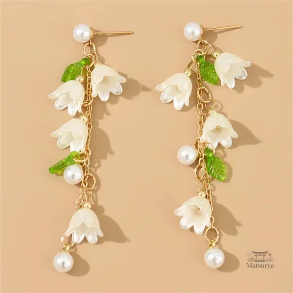 Boucles d'oreilles japonaises inspirées de la nature