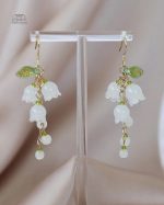 Boucles d'oreilles muguet design japonais