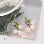 Boucles d'oreilles artisanales Fleur de muguet