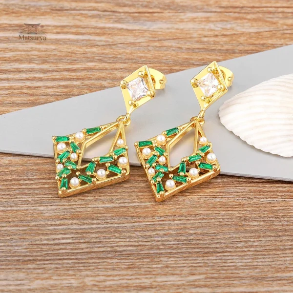 Boucles d'oreilles en perles, inspiration japonaise
