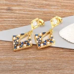 Créations japonaises : boucles d'oreilles en zircon