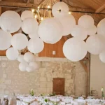 Boule en papier blanche pour décoration japonaise
