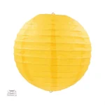 Boule Japonaise en papier jaune décorative