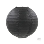Boule japonaise en papier noir décorative