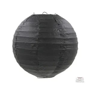 Boule japonaise en papier noir décorative