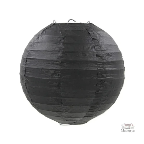 Boule japonaise en papier noir décorative
