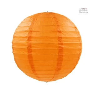 Boule Japonaise en Papier orange décorative