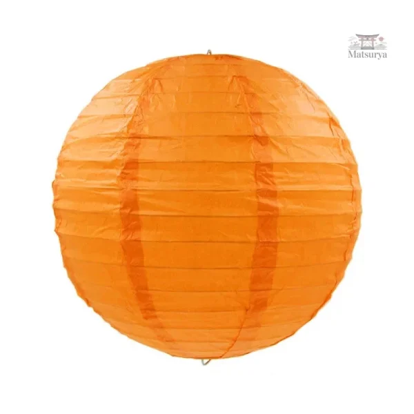 boule-japonaise-en-papier-orange-1 Boule Japonaise en Papier orange décorative