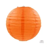 Boule en papier orange pour décoration intérieure japonaise
