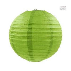 Boule en Papier Verte pour décoration japonaise