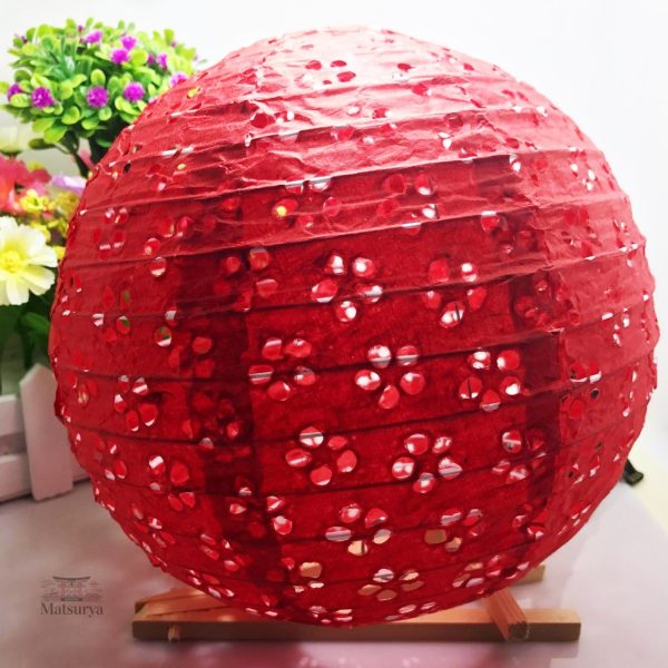 boule-japonaise-rouge-1 Boule japonaise rouge décorative