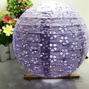 Boule Japonaise Violette décorative en céramique