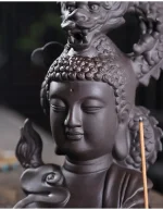 Accessoire d'encens en forme de dragon pour relaxation zen
