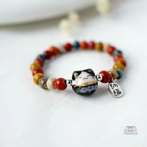 Bracelet Japonais avec motif de chat