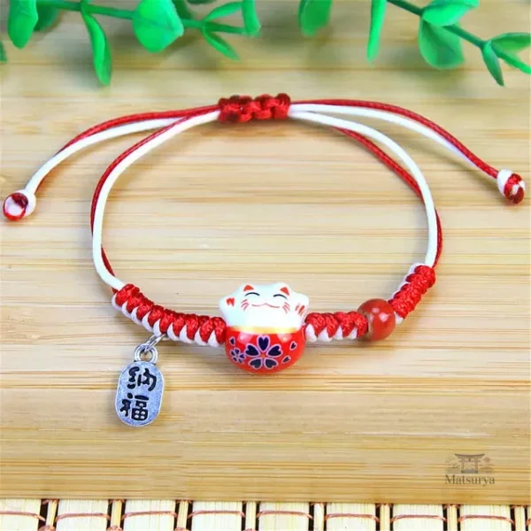Bracelet chat en perles japonaises