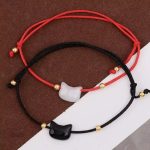 Bracelet Japonais Chat avec pierre de lune