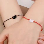 Bracelet Chat pierre de lune, artisanat japonais authentique