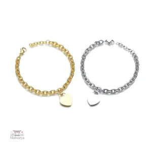 Bracelet Japonais avec motif cœur unique