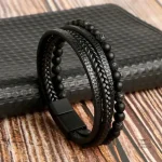 Bracelet cuir japonais, accessoire mode unique et stylé