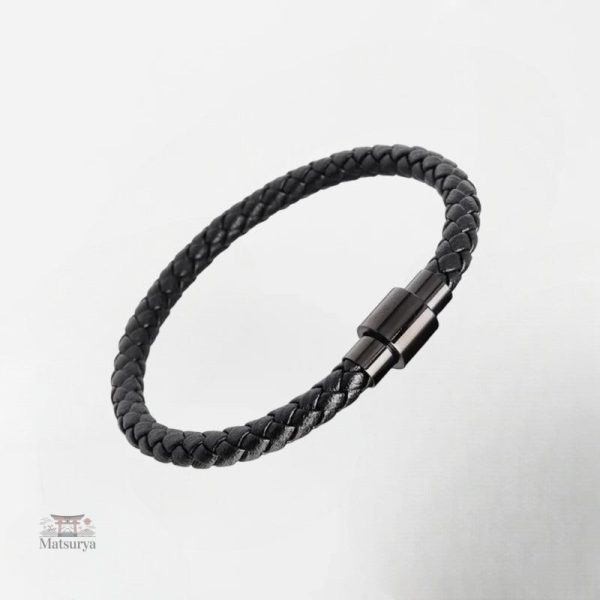 Bracelet tendance en cuir tressé