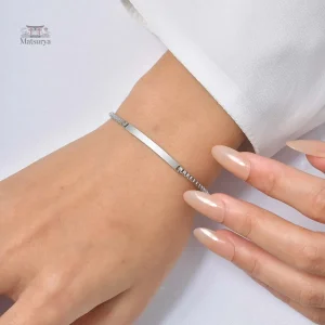 Bracelet Japonais en acier, élégant et personnalisable