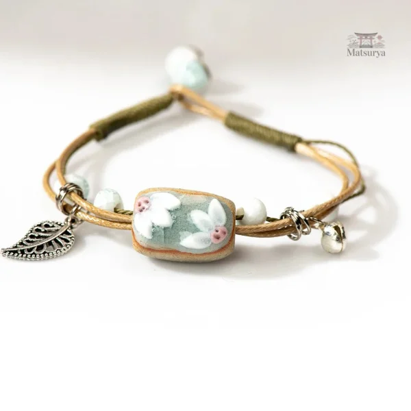 Céramique raffinée pour bracelet japonais unique
