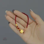 Accessoire Japonais, bracelet en cordon rouge, mode artisanale