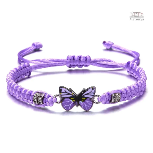 Bracelet artistique avec design papillon