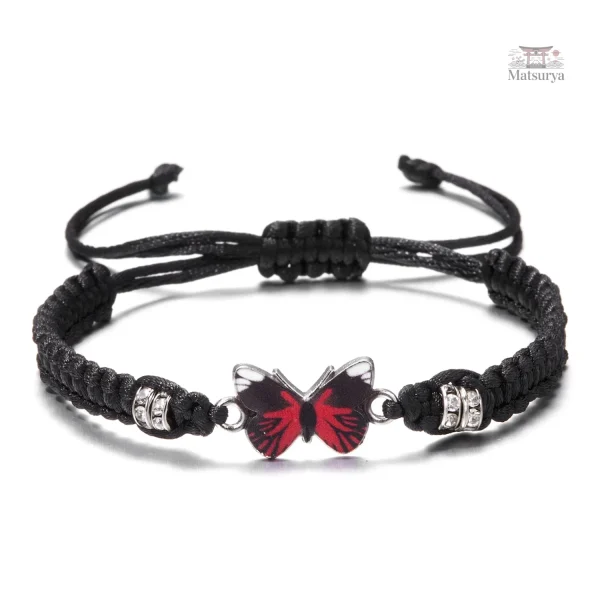 Bracelet décoratif style japonais papillon