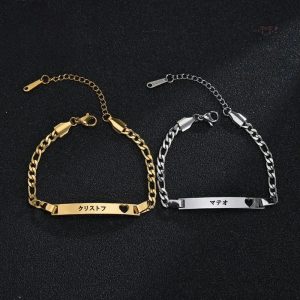 Bracelet Japonais gravé personnalisé
