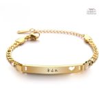 Bracelet Japonais gravé en plusieurs couleurs