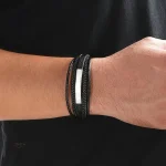 Bracelet japonais homme en style minimaliste, accessoire tendance
