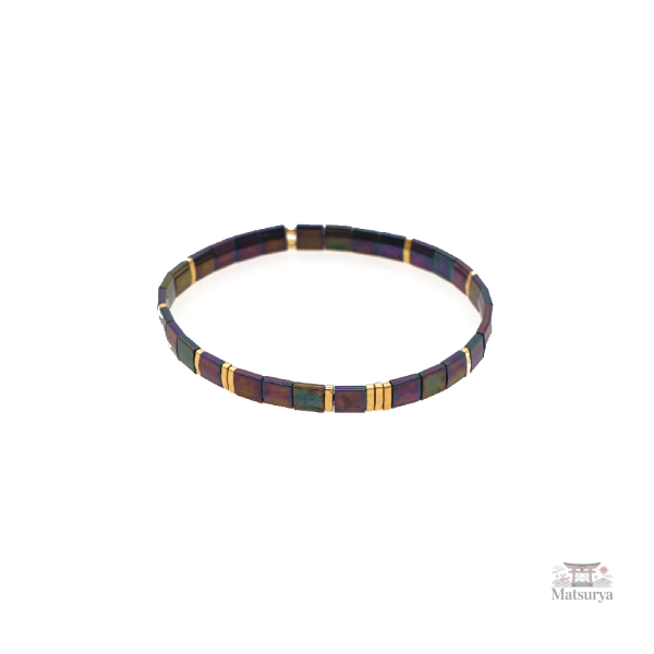 Bracelet japonais Miyuki aux motifs géométriques