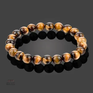 Bracelet en œil de tigre, accessoire tendance japonais