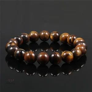 Design japonais de bracelet en œil de tigre unique