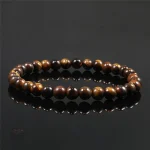 Bracelet œil de tigre, bijou artisanal japonais