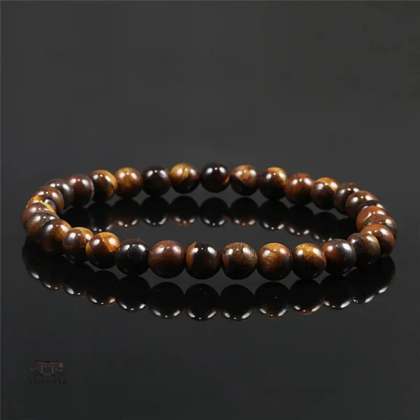Bracelet œil de tigre, bijou artisanal japonais