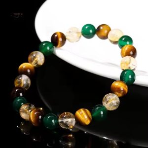 Bracelet mixte Œil de Tigre japonais