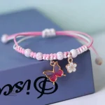 Bracelet papillon japonais aux couleurs vives