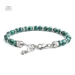 Bracelet japonais perle d'agate et oeil de tigre - vue 3