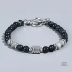 Bracelet en agate et œil de tigre pour femme