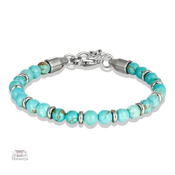 Bracelet de pierres naturelles au design japonais