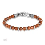 Bracelet en perles japonaises, style artisanal